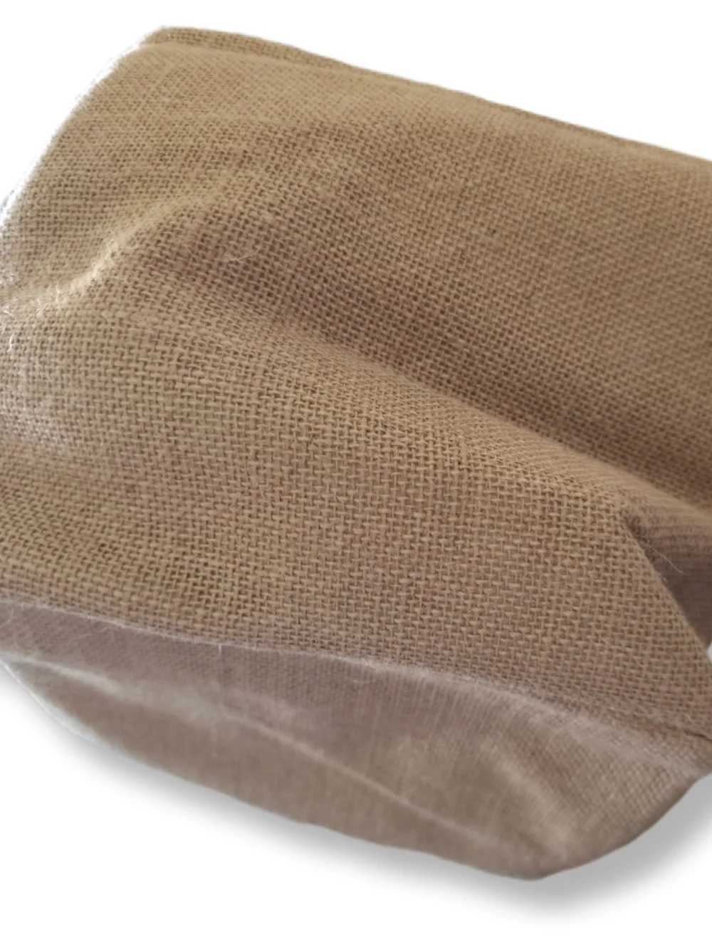 Cookbooks Burlap Storage Bin with Black Handles - Natural